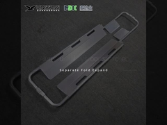 60 mm Hospital de recubrimiento de la cuchara de estiradora de carrito de mano de potencia 180 grados ajustable