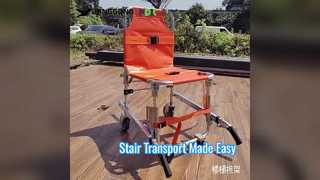 Escaleras plegables de aleación de aluminio espeso con tejido de PVC 4 ruedas y 6 asas