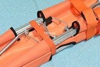 Hospital portátil de ambulancia de emergencia estera 2 secciones de aluminio de aleación plegable paciente