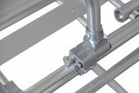 Estrutura de aleación de aluminio de esterillas de ambulancia plegables bariátricas