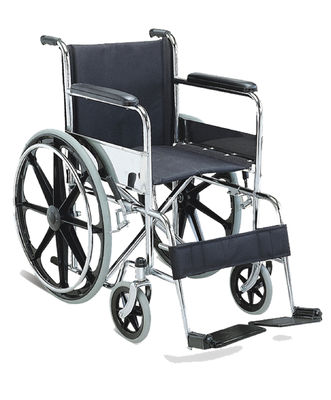 Un buen precio. Silla de ruedas portátil de acero inoxidable 20 kg 455 mm para pacientes con discapacidad en línea