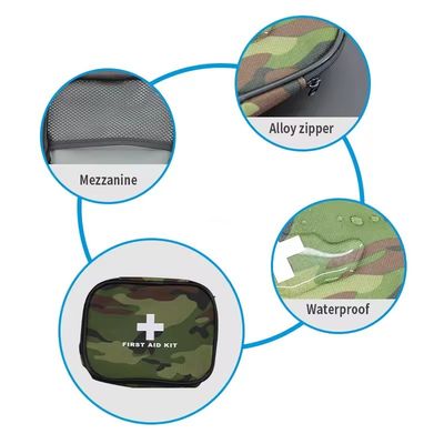 Camuflaje Kit de primeros auxilios de gran capacidad Kit de supervivencia en el desierto Kit de rescate al aire libre Kit médico paramédico