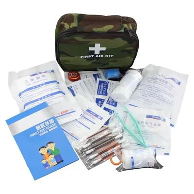 Camuflaje Kit de primeros auxilios de gran capacidad Kit de supervivencia en el desierto Kit de rescate al aire libre Kit médico paramédico