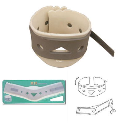 Collar ajustable columna cervical collar de fijación de cuello de polímero alto