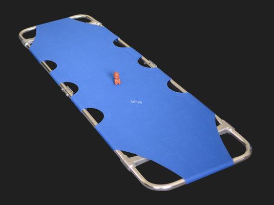 Dos esterillas médicas ligeras de aleación de aluminio plegadas resistentes a la corrosión de varios colores fáciles de operar