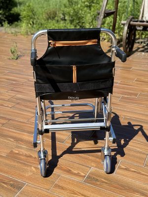 Escaleras plegables de aleación de aluminio espeso con tejido de PVC 4 ruedas y 6 asas