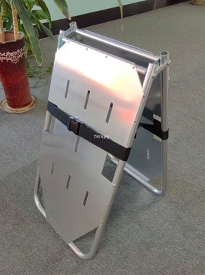 Tabla dura de aleación de aluminio Dos esterillas plegables para transferencia de pacientes Peso ligero Conveniente para llevar