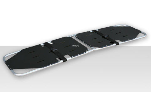 Tabla dura de aleación de aluminio Dos esterillas plegables para transferencia de pacientes conveniente de llevar