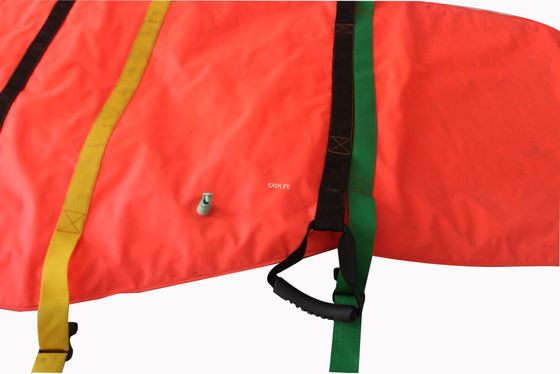 Equipo de rescate de emergencias médicas de color naranja colchón plegable de vacío de aire