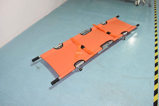 Aluminio plegable del ensanchador de dos dobleces para la emergencia médica con la correa que celebra paciente