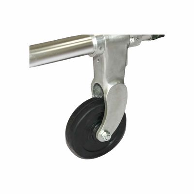 Dos ruedas Dos piernas de apoyo Cuatro plegado de camilla de carrito 1200D Camuflaje de cuero de Oxford