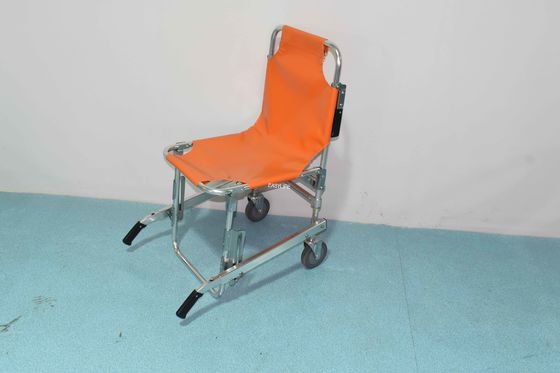 Camilla de silla de escalera de silla de ruedas de elevación plegable de evacuación de aleación de aluminio de emergencia