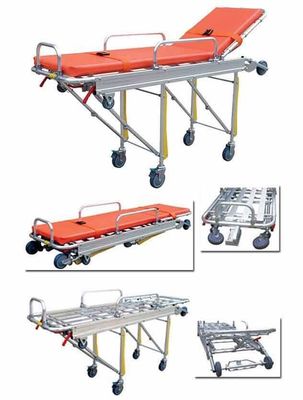 Hospitales Médicos Trolley de pacientes ajustable de aleación de aluminio de emergencia de rescate plegable de transferencia de pacientes transporte de ambulancia