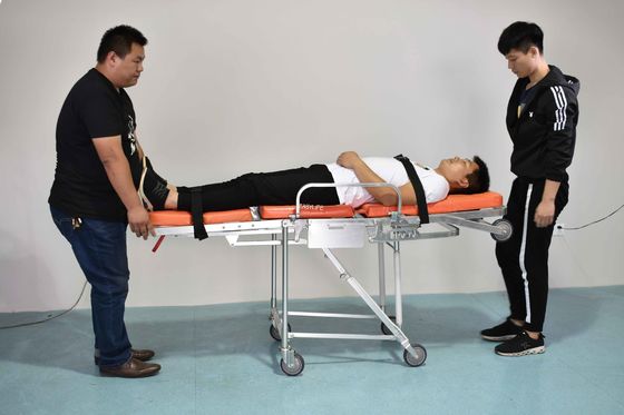 ensanchador de la ambulancia del 1.96M Self Loading Folding cum la silla de ruedas, aluminio