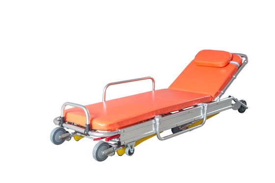 Ensanchador plegable cargado médico de la ambulancia de la emergencia con la verja de la aleación de aluminio