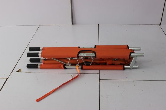Camilla plegable doble 4.7KG de la ambulancia portátil del equipamiento médico de los 208CM