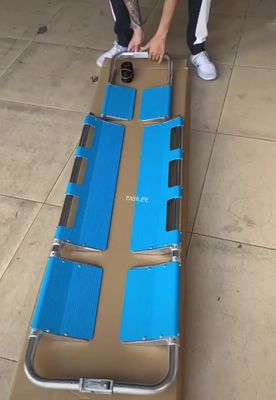 Ensanchador plegable de la cucharada de la ambulancia azul de los 210cm los 44cm con las correas manuales