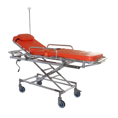Carretilla de la transferencia de la carga de la aleación de aluminio de los 88CM el 1.9M Patient Transfer Trolley