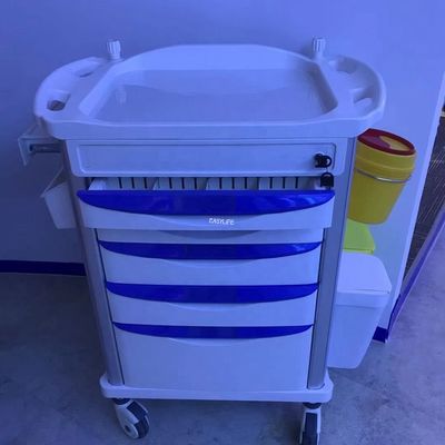 carretilla del equipamiento médico de la emergencia del carro del desplome de los 33in que cuida ISO9001