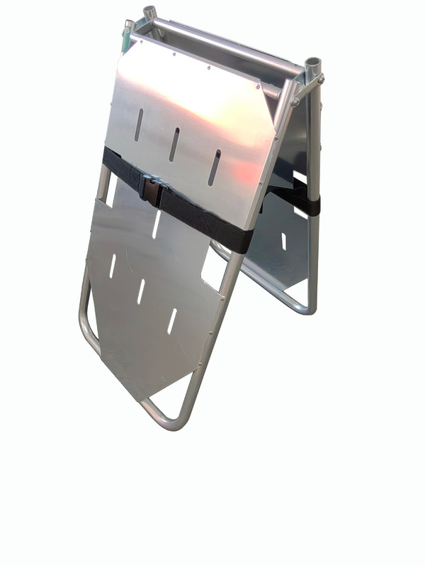 Tabla dura de aleación de aluminio Dos esterillas plegables para transferencia de pacientes conveniente de llevar