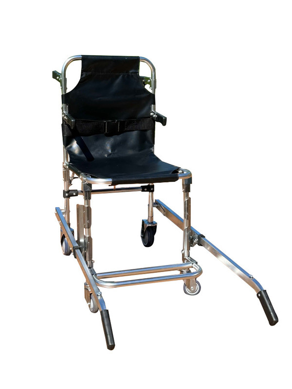 Escaleras plegables de aleación de aluminio espeso con tejido de PVC 4 ruedas y 6 asas