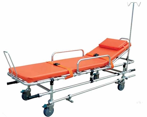 Un buen precio. la carretilla de acero inoxidable plegable del ensanchador de 159Kg los 55cm con las ruedas transfiere paciente en línea