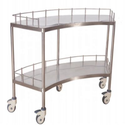 Carretilla de acero inoxidable médica del instrumento quirúrgico de los muebles 45CMHospital de 1400M M con el cajón y la rueda