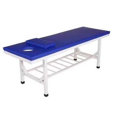 Poder manual azul de la aleación de aluminio de la cama del sitio del examen de la clínica de los 32in